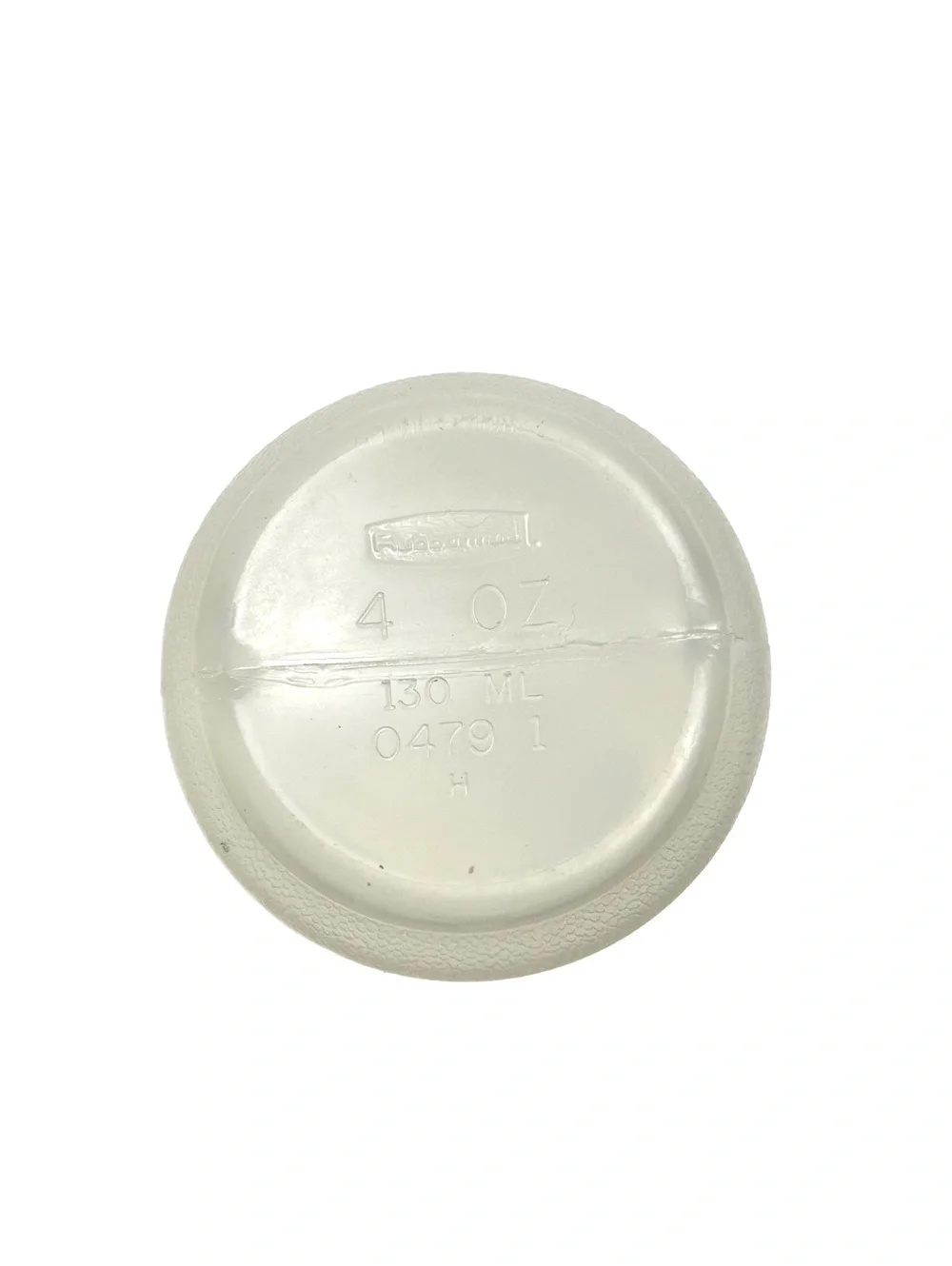 Set of Two Rubbermaid Vintage Clear Plastic Spice Shakers with Flip-Top Lids
